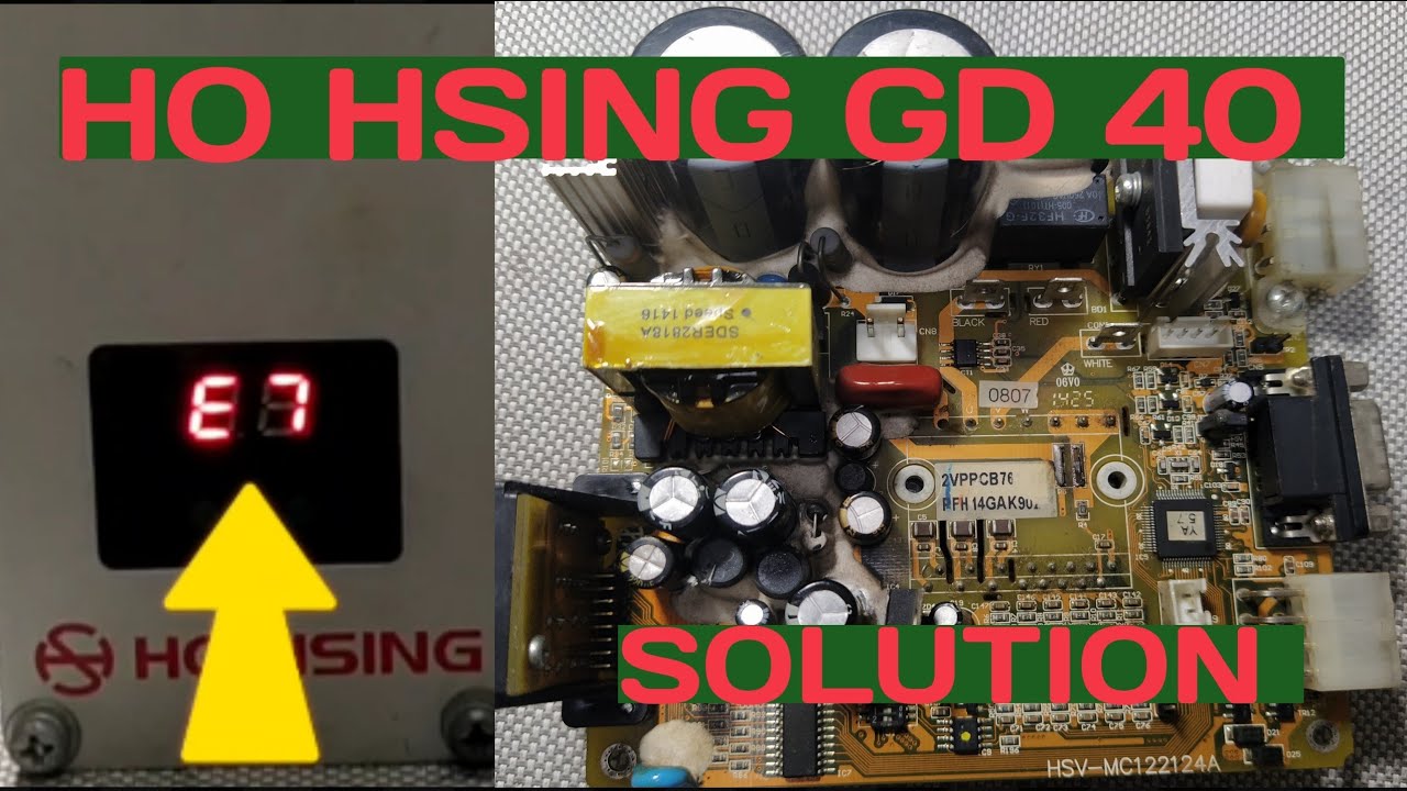 #Ho hsing gd40 #overlock control box_ E07 problem solution_ #2023