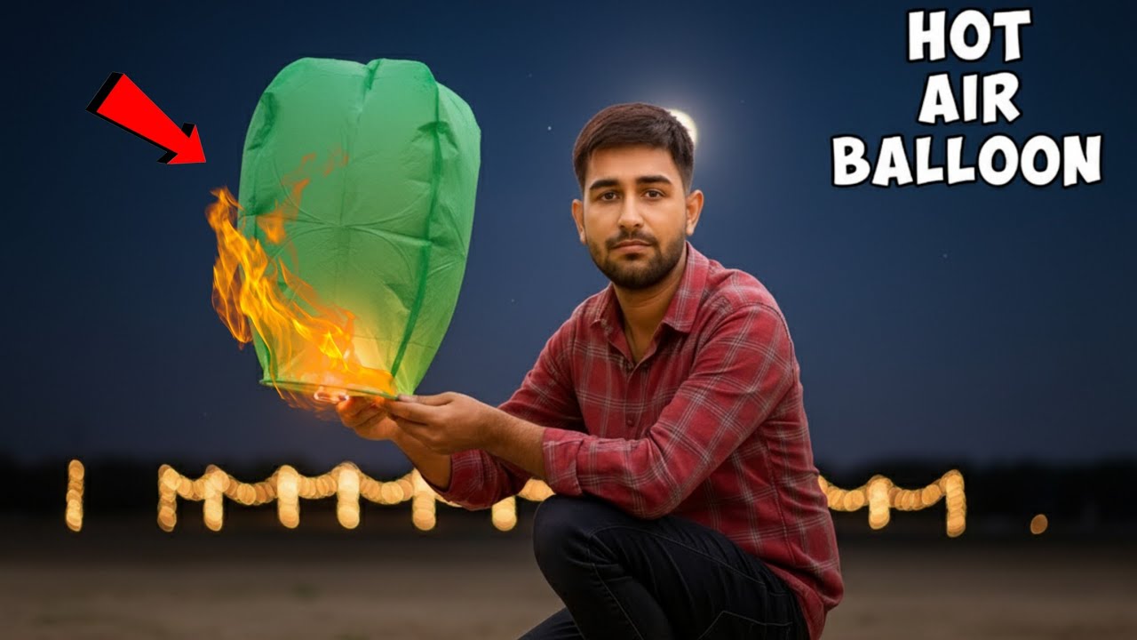 Night Sky Lantern Experiment – ऐसा देखकर हैरान रह जाओगे😍