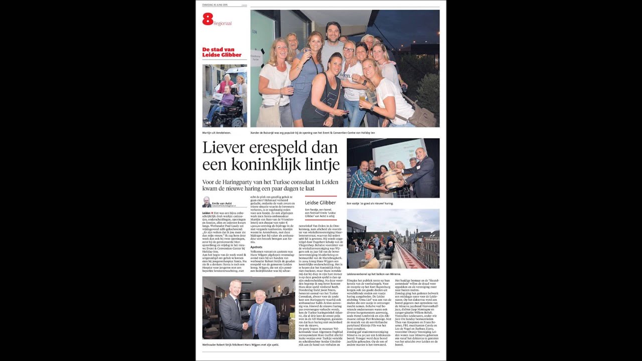 Leidse Glibber in het Leidsch Dagblad 2015 www.leidseglibber.nl
