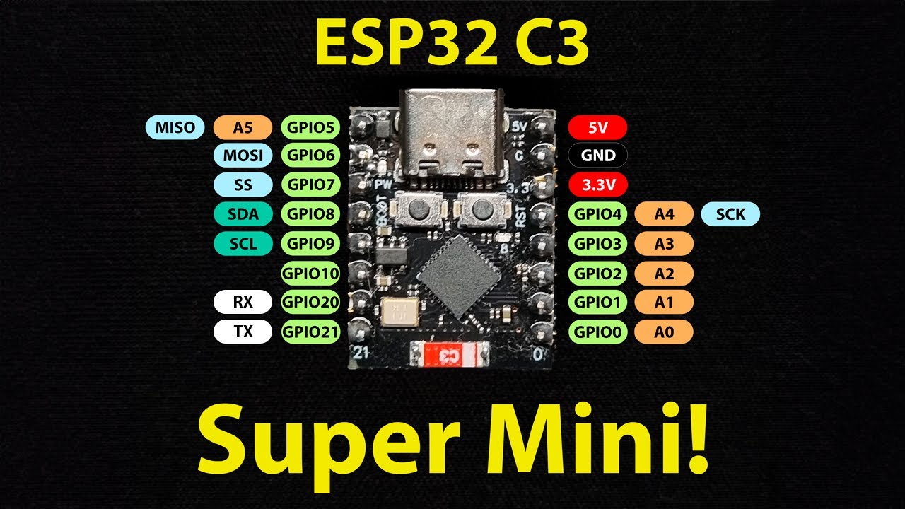 ESP32C3 - Super Mini ESP32 &iquest;C&oacute;mo usarlo?
