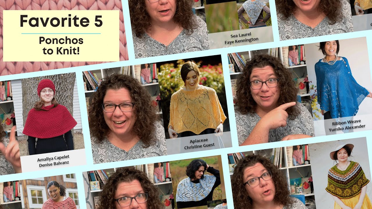 Favorite 5 Poncho Knitting Patterns