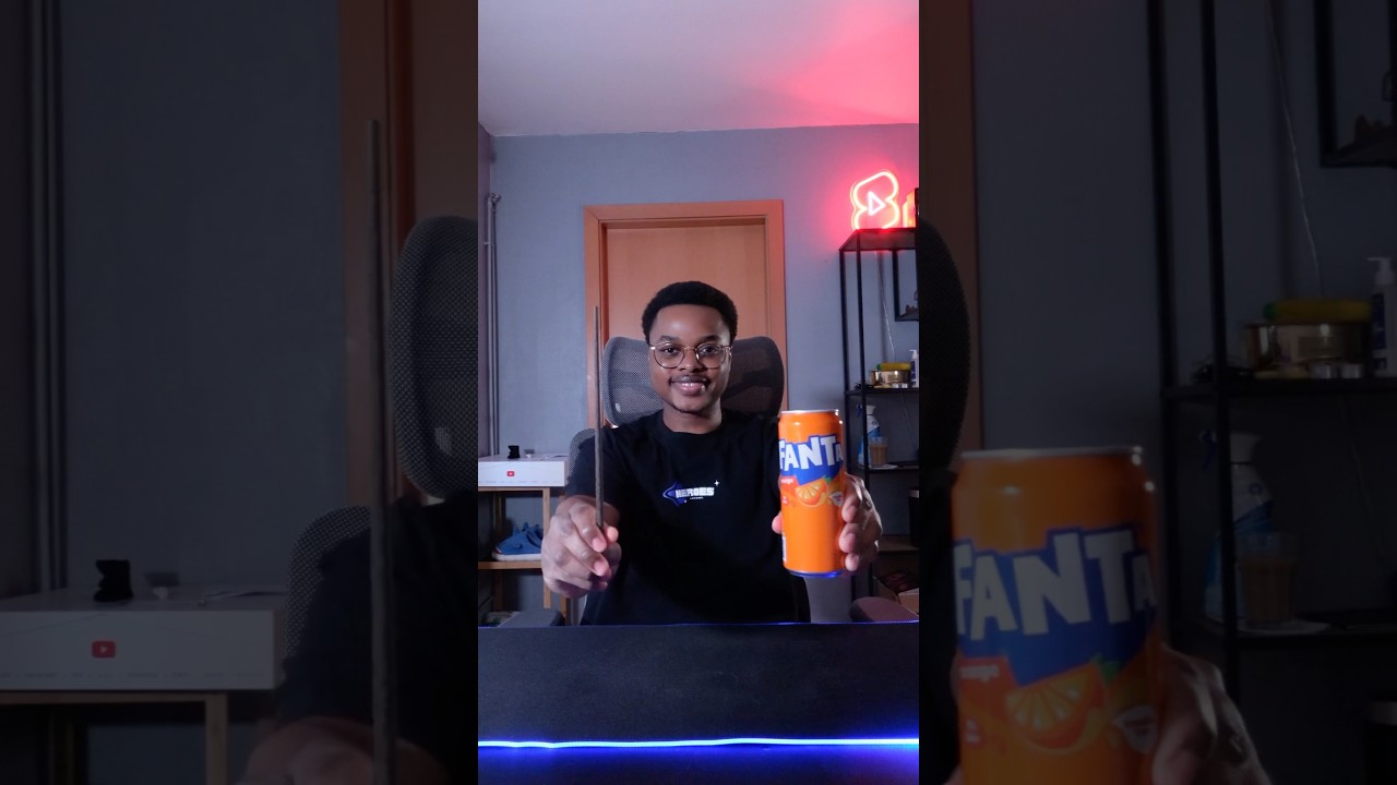 POPPING SODA CAN HACK 🤯 (secret way to open a can without a tab) 