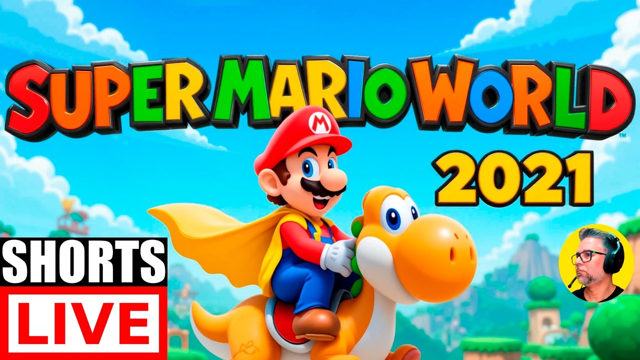 🔴Super Mario World 2021 Novos Poderes e Fases Incríveis 100%  [ LIVE SHORTS ]