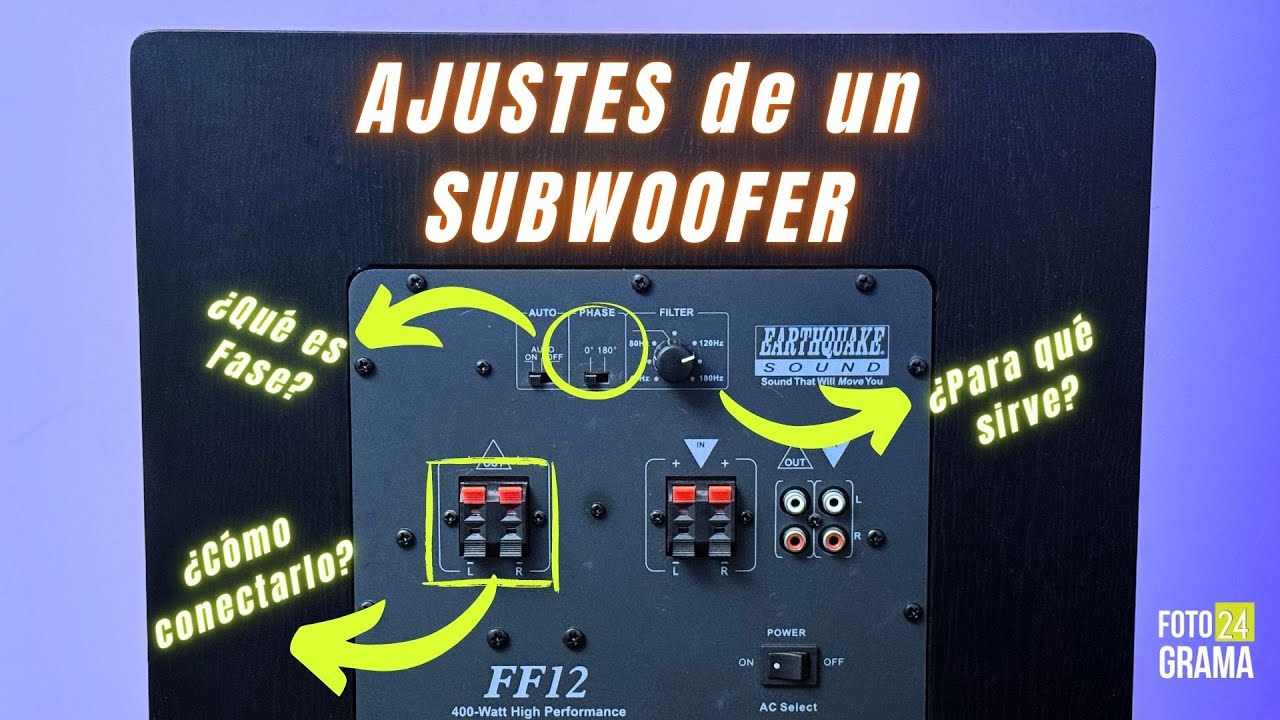 TE EXPLICO cada Ajuste de un SUBWOOFER 🔊 | Fotograma 24 con David Arce