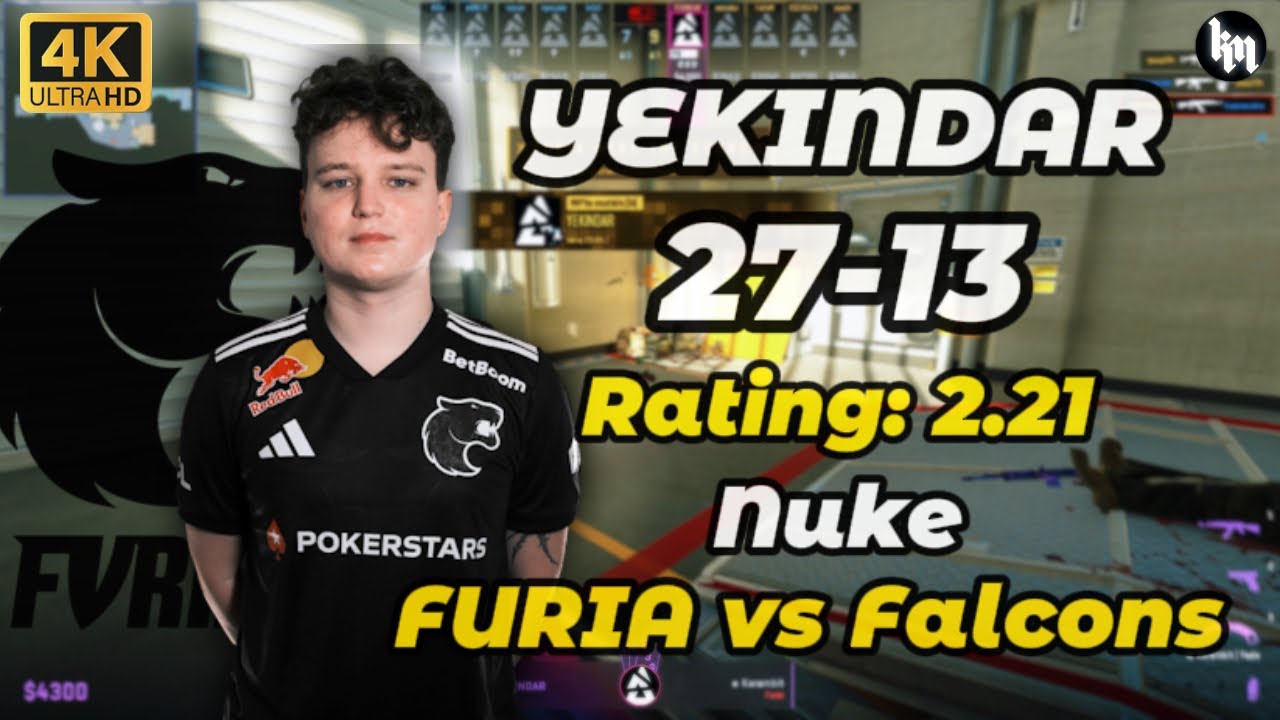 YEKINDAR (27-13) FURIA vs Falcons (Nuke) | BLAST Rivals 2025 Season 2 #cs2 #YEKINDAR