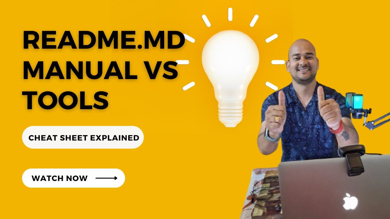 How to Create a README.md: Tools vs. Manual Explained!Exploring Readme.so vs Text Editor.Cheat Sheet