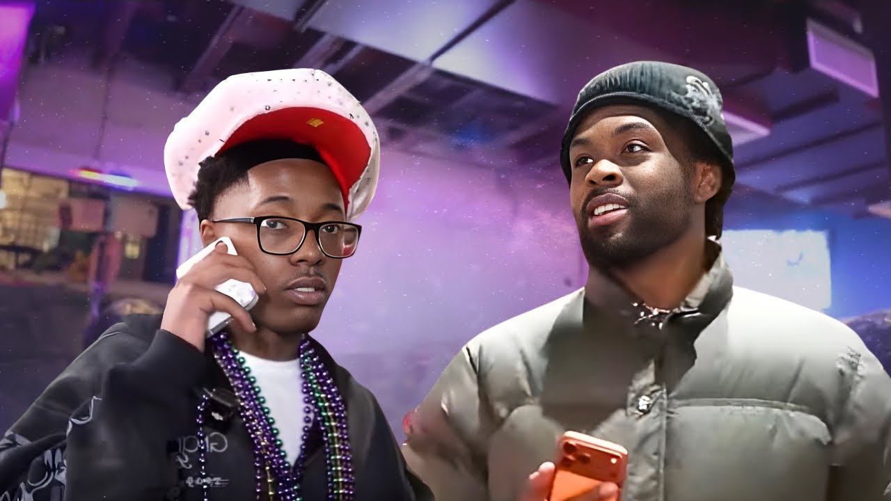 REGGIE LINKS UP W NAJI MARSHALL AT MARDI GRAS