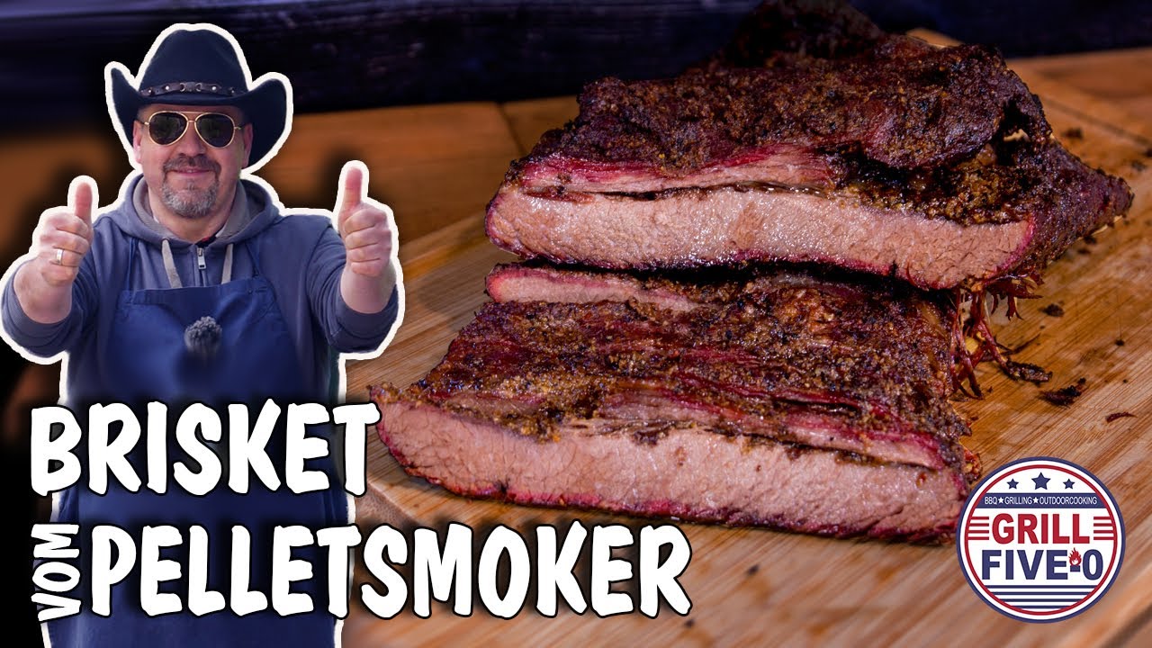 Brisket vom Pellet Smoker | Rinderbrust zart und saftig mit Rauchring | Grill Five-0🤠