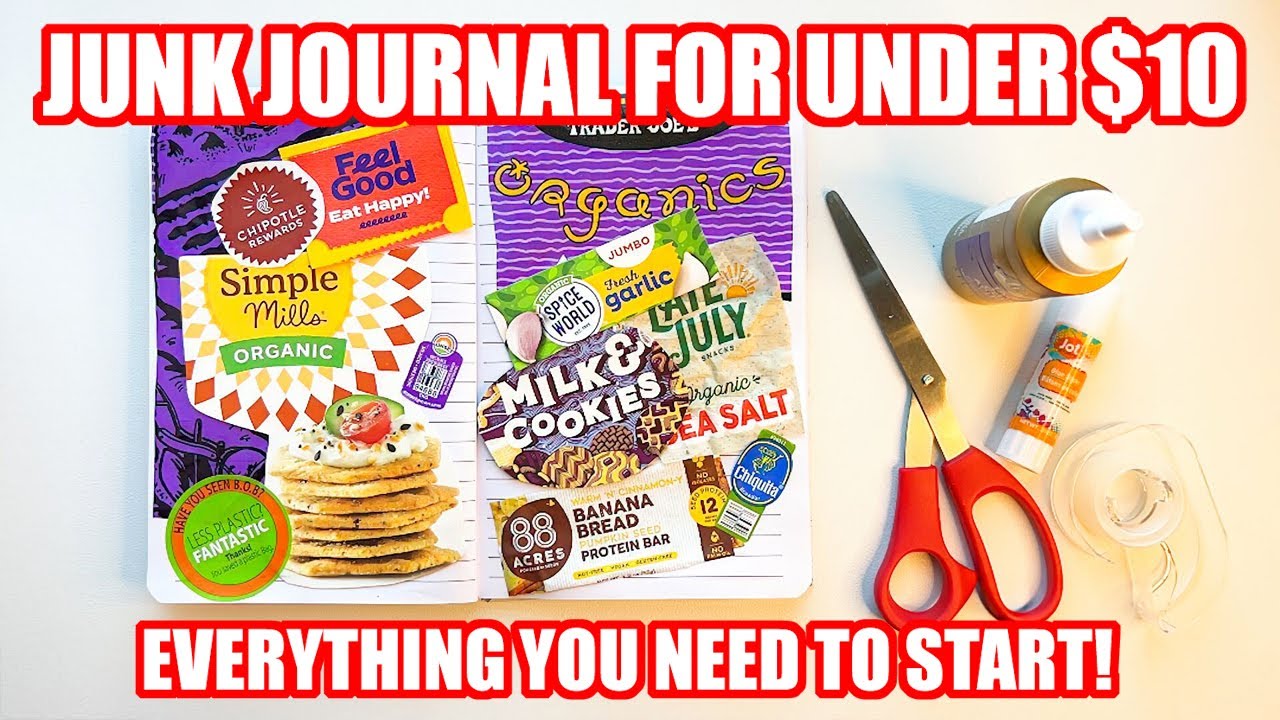 How to JUNK JOURNAL CHEAP using FREE Stuff and Supplies Under $10!