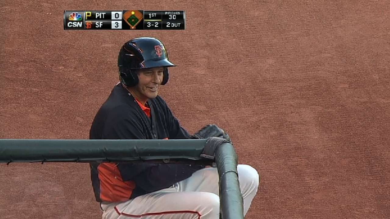 Ball dude has rough night in the field