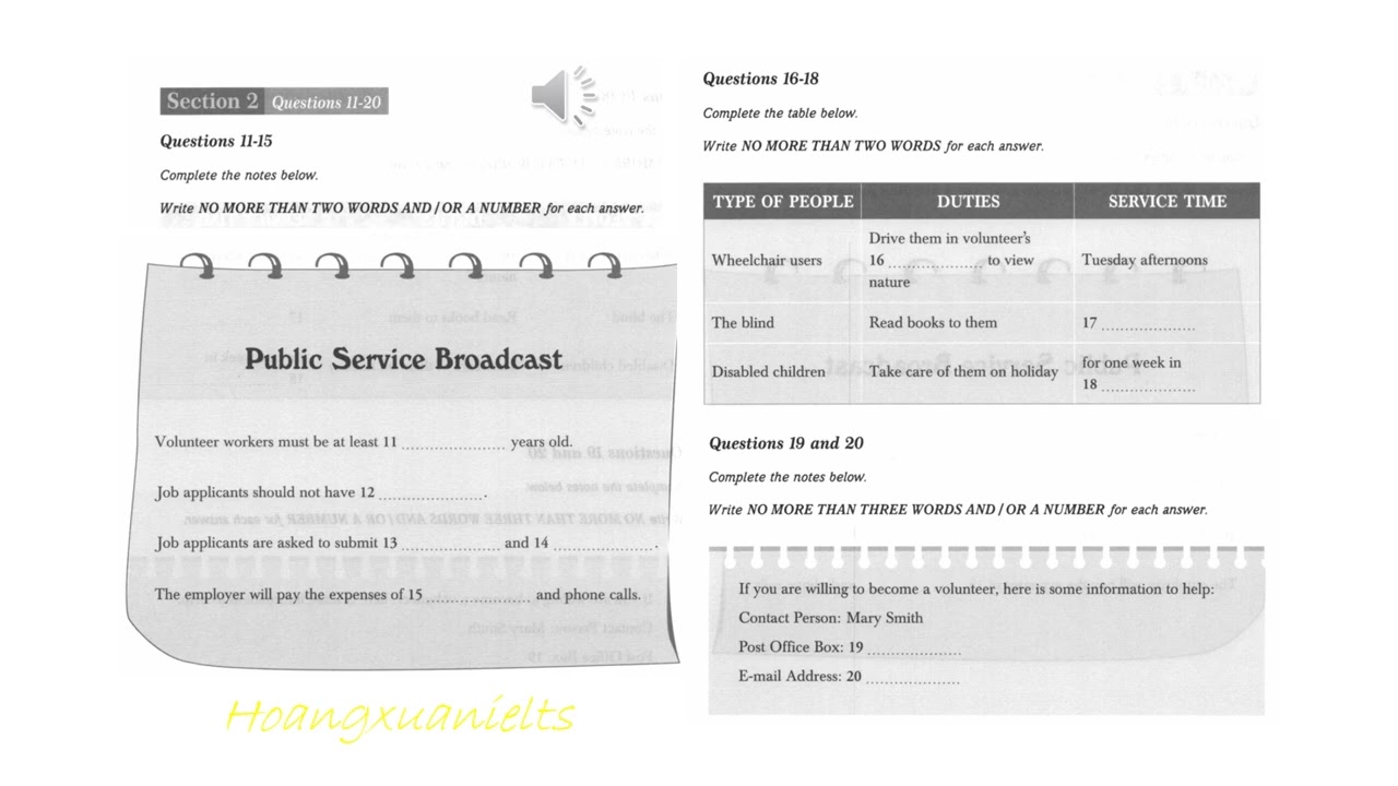 IELTS Listening Actual Tests Vol 1 Test 2