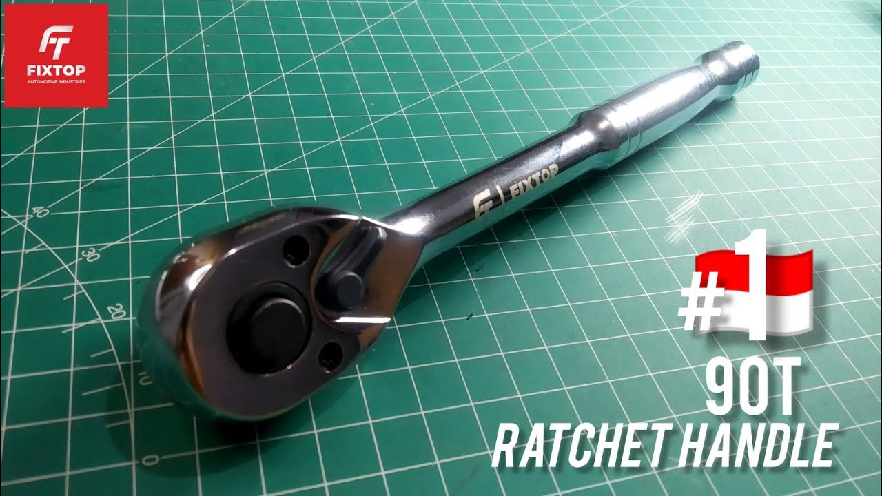 Gagang Ratchet Murah Buat ditempat sempit nih guys - Fixtop 90T ratchet handle