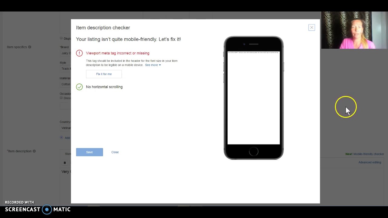 How to make your ebay listings more MOBILE FRIENDLY