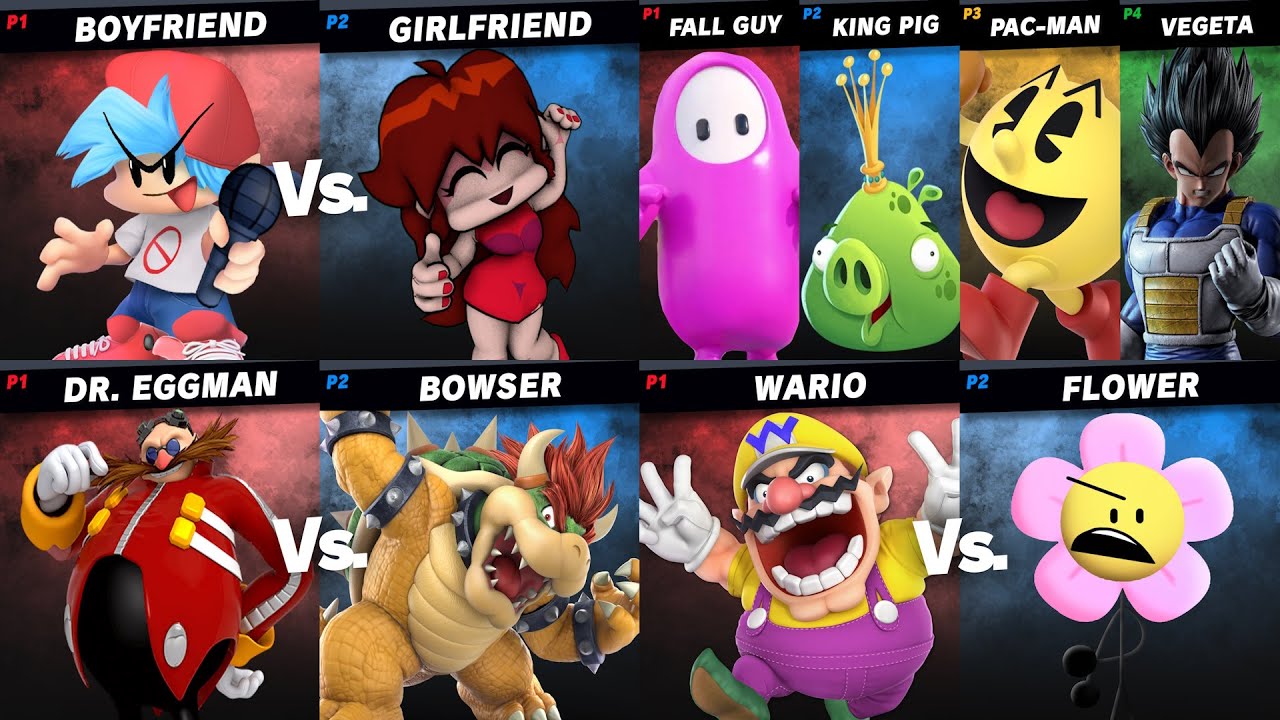 Boyfriend vs Girlfriend | Bowser vs Eggman | Subscribers Requests in Super Smash Bros Crusade 10