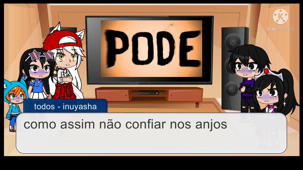 inuyasha e amigos reagindo a o rap do bendy  do canal Papyrus Da Batata