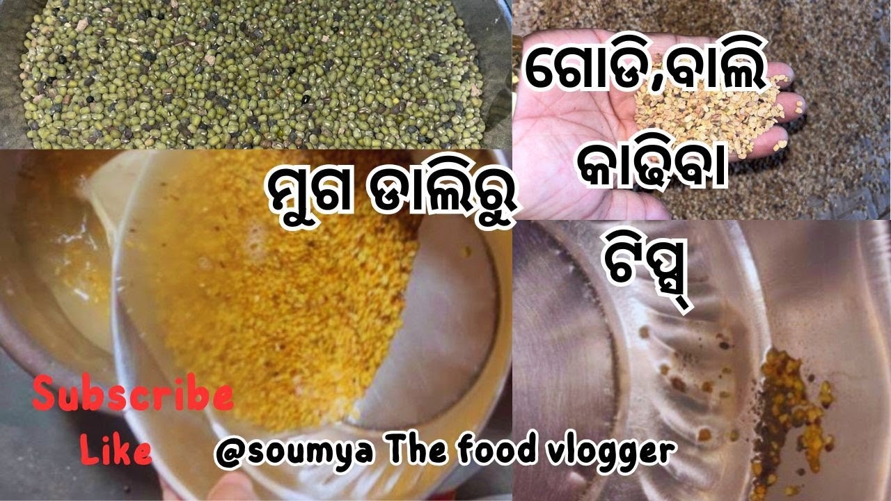 ଗାଁ ରେ କେମିତି ମୁଗ ଡାଲି ରୁ ଗୋଡି, ବାଲି ଗଡାଯାଏ ସମ୍ପୂର୍ଣ୍ଣ ଟିପ୍ପ ସହିତ।Desi Spilit Gram wash।Odia