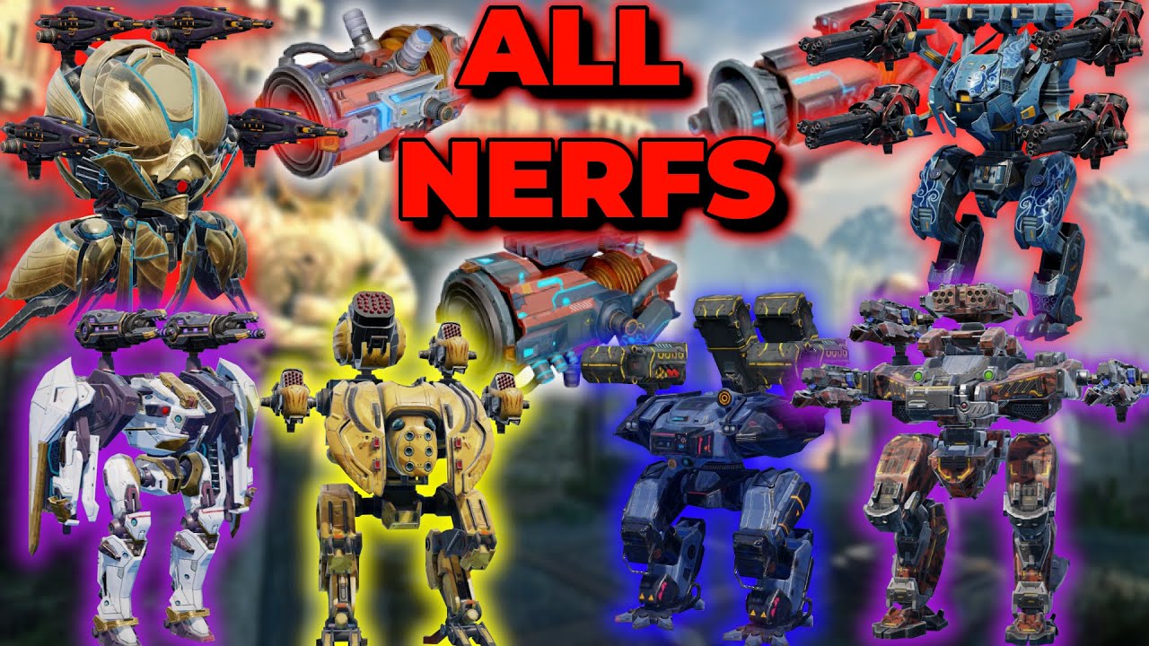WR - These Meta Setups Will All Receive Nerfs In Update 8.7 | War Robots
