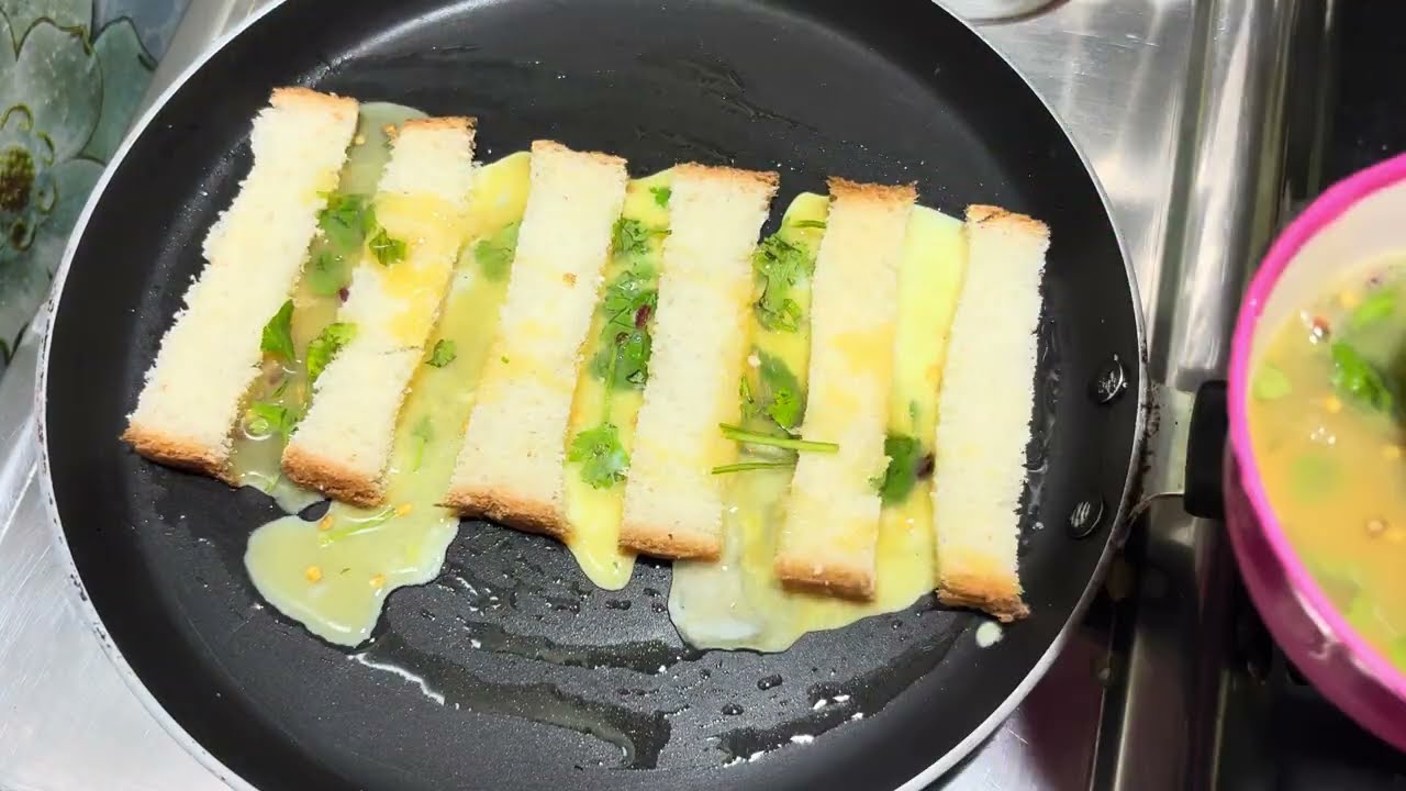 2 min New Bread Egg Snacks | Easy Evening Snack with 3 Eggs 5 Breads | Quick Breakfast Idea