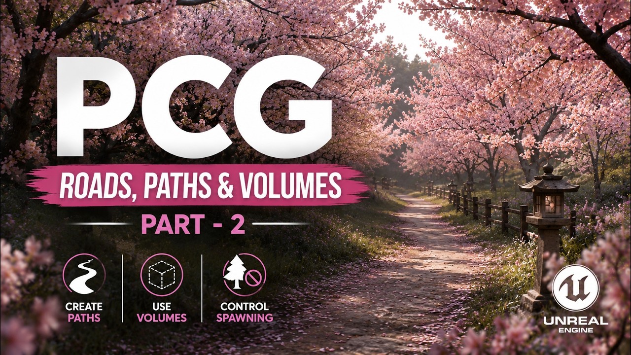 Tworzenie ścieżek i obszar&oacute;w (Volumes) za pomocą PCG w Unreal Engine 5 | Część 2