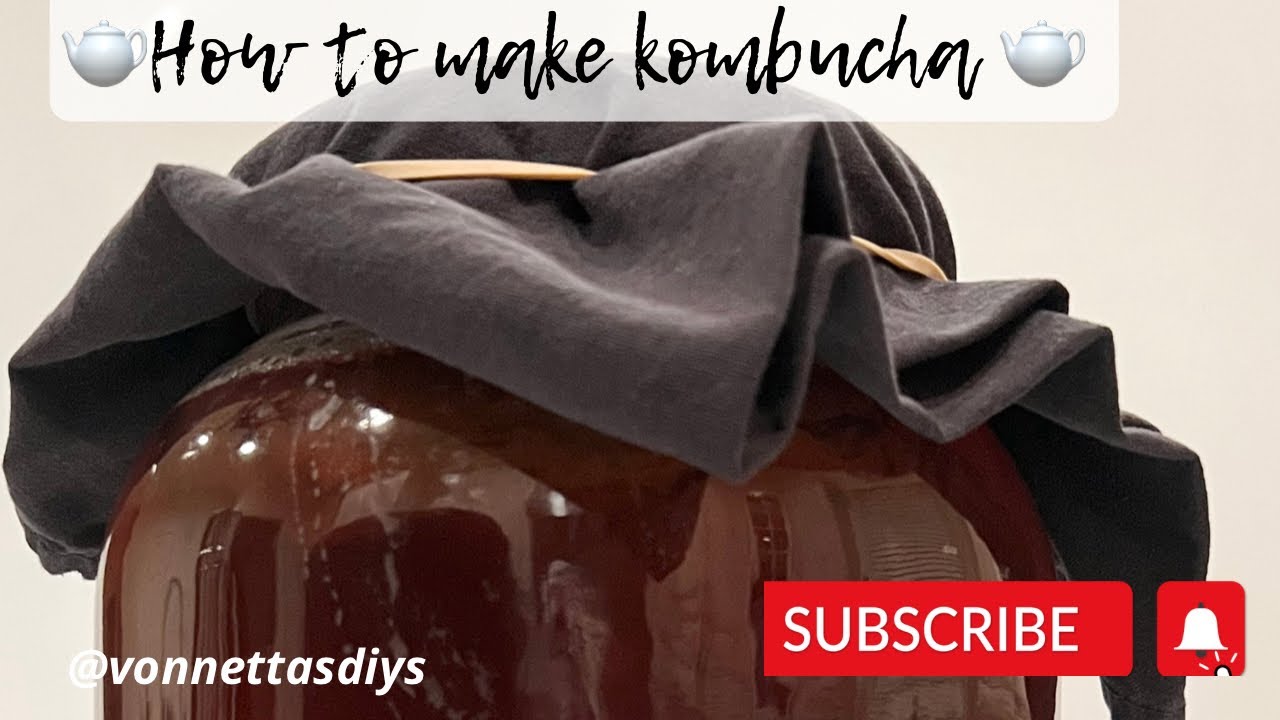 How to make kombucha| easy diy #kombuchatea #kombucha #diy