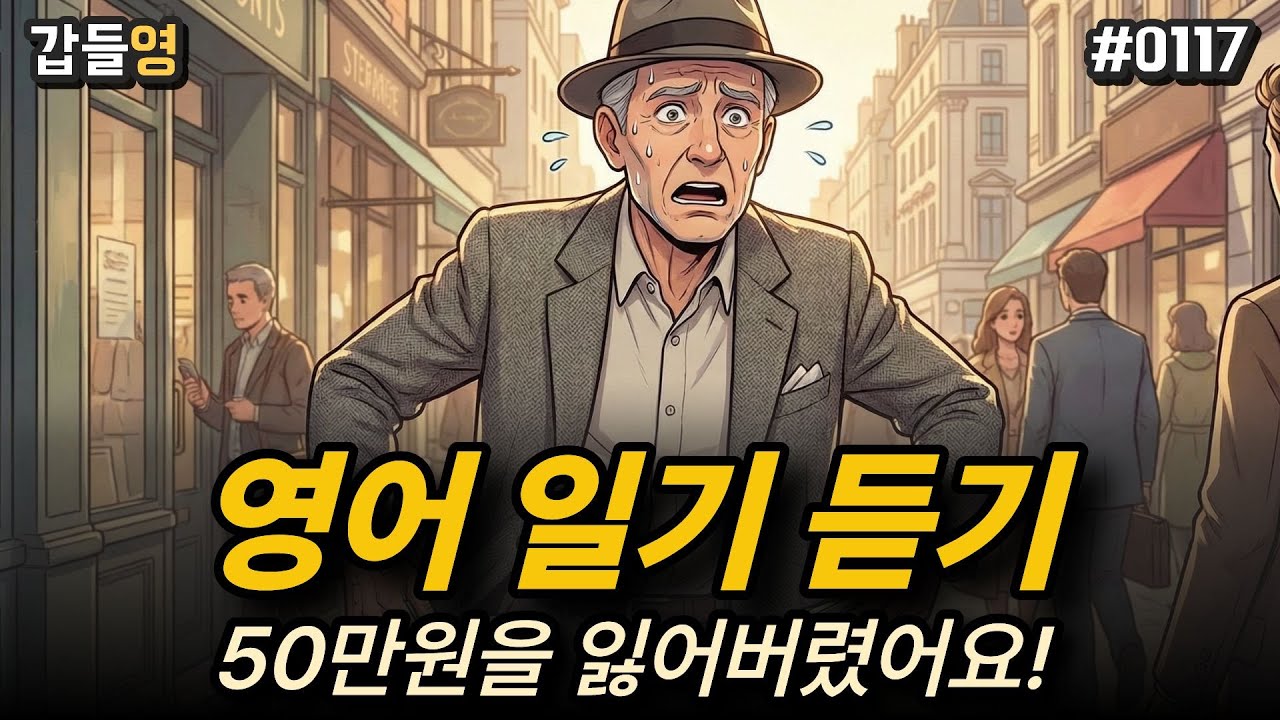 [영어 이야기 듣기(일기)] 50만원을 잃어버렸어요 👴💰 [0117]