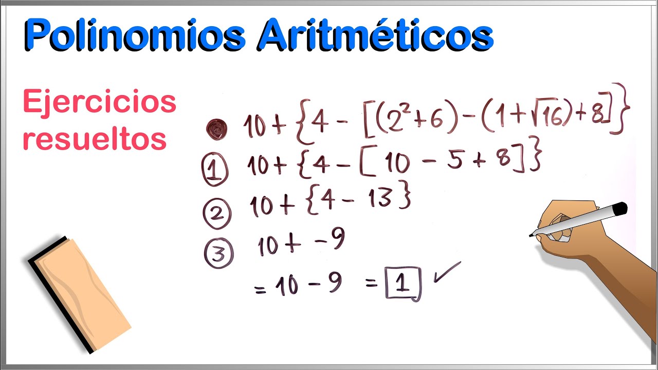 Cómo resolver los Polinomios Aritméticos paso a paso