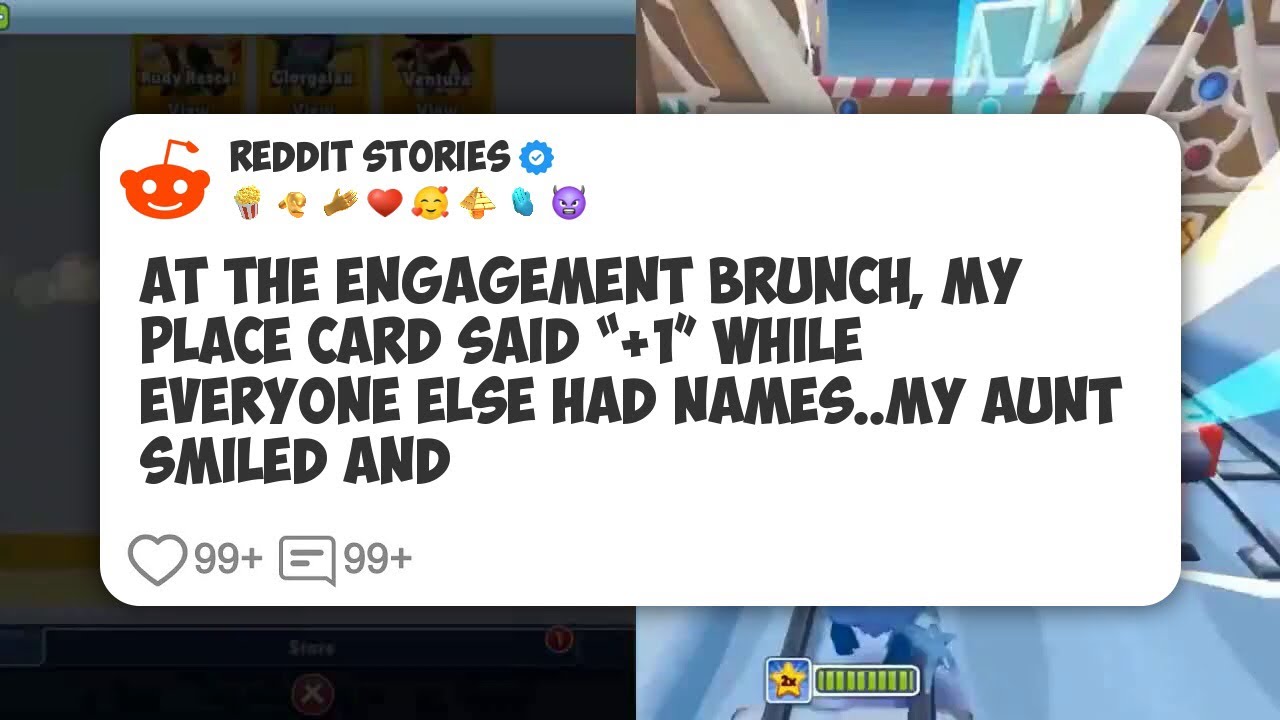 At The Engagement Brunch, My Place Card Said “+1” While Everyone Else Had Names. My Aunt #reddit 
