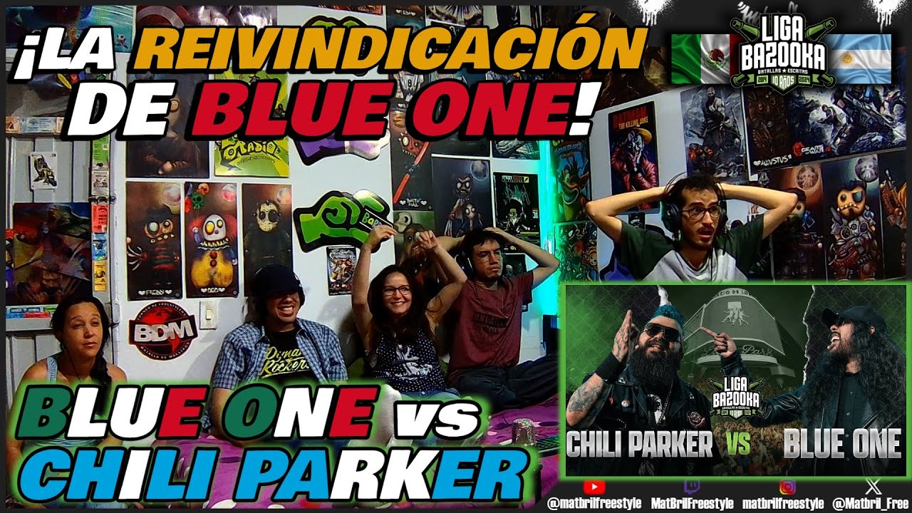 🔴COLOMBIANOS REACCIONAN a BLUE ONE vs CHILI PARKER ¡LA REIVINDICACIÓN DE BLUE ONE! LIGA BAZOOKA 2024
