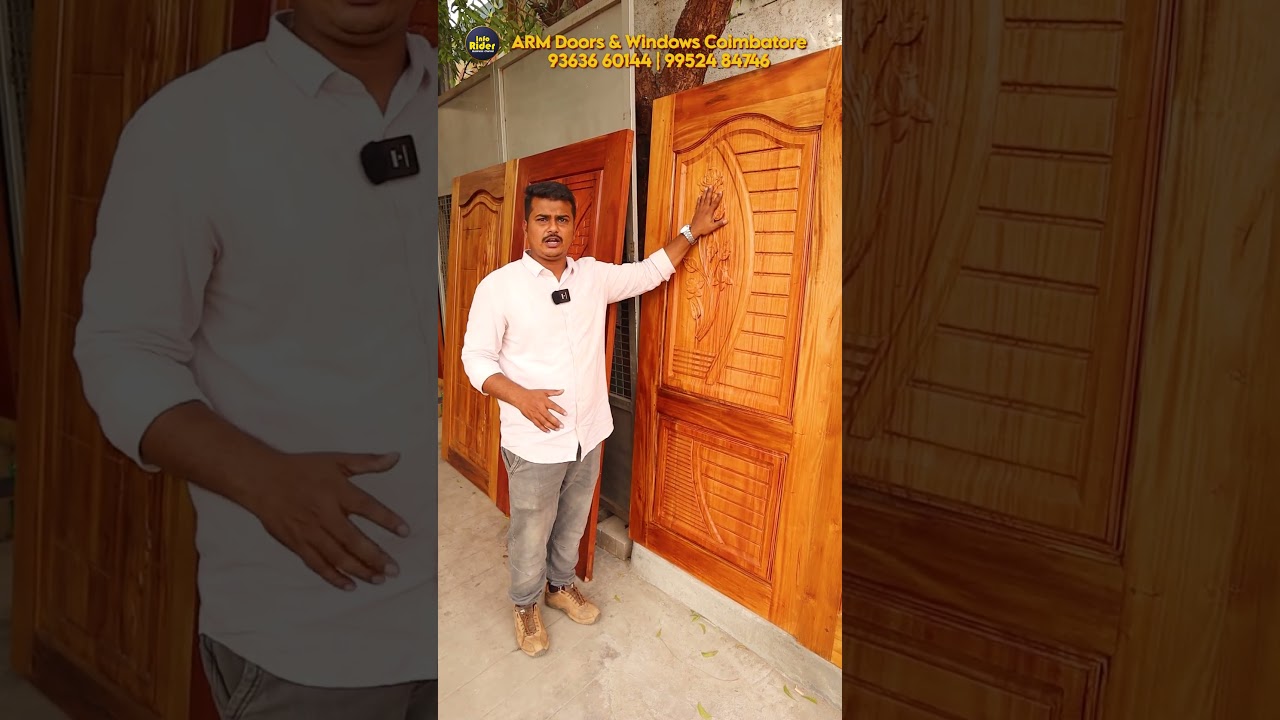 🔴Teak wood doors low price manufacturer in Coimbatore
