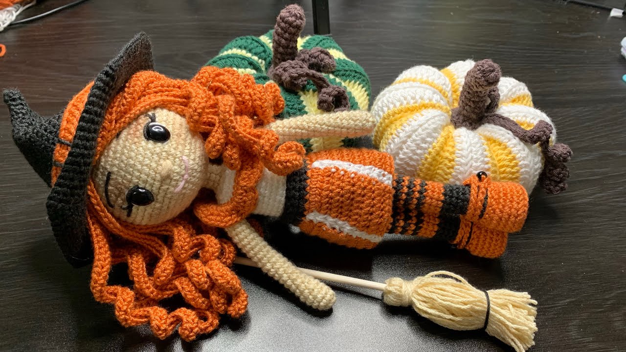 Brujita amigurumi. Parte #3. Tutorial paso a paso. SUBTITULADO