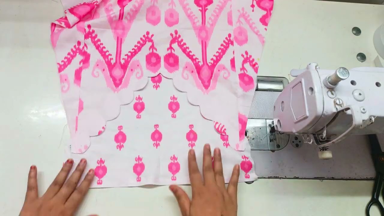 Latest Kurti Neck Design Cutting & Stitching  | Scallop Astin Design | Easy Silai Tutorial
