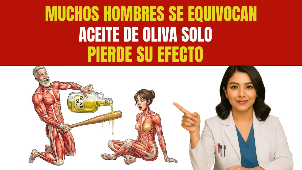 URÓLOGA: No uses Aceite de Oliva SOLO. Añade 2 ingredientes para mayor dureza y potencia