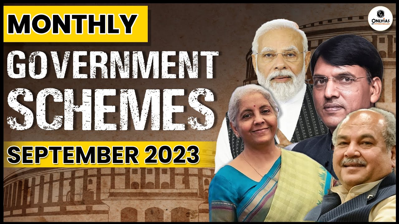 Important Government Scheme in NEWS  | September 2023  | UPSC Prelims 2024 | OnlyIAS