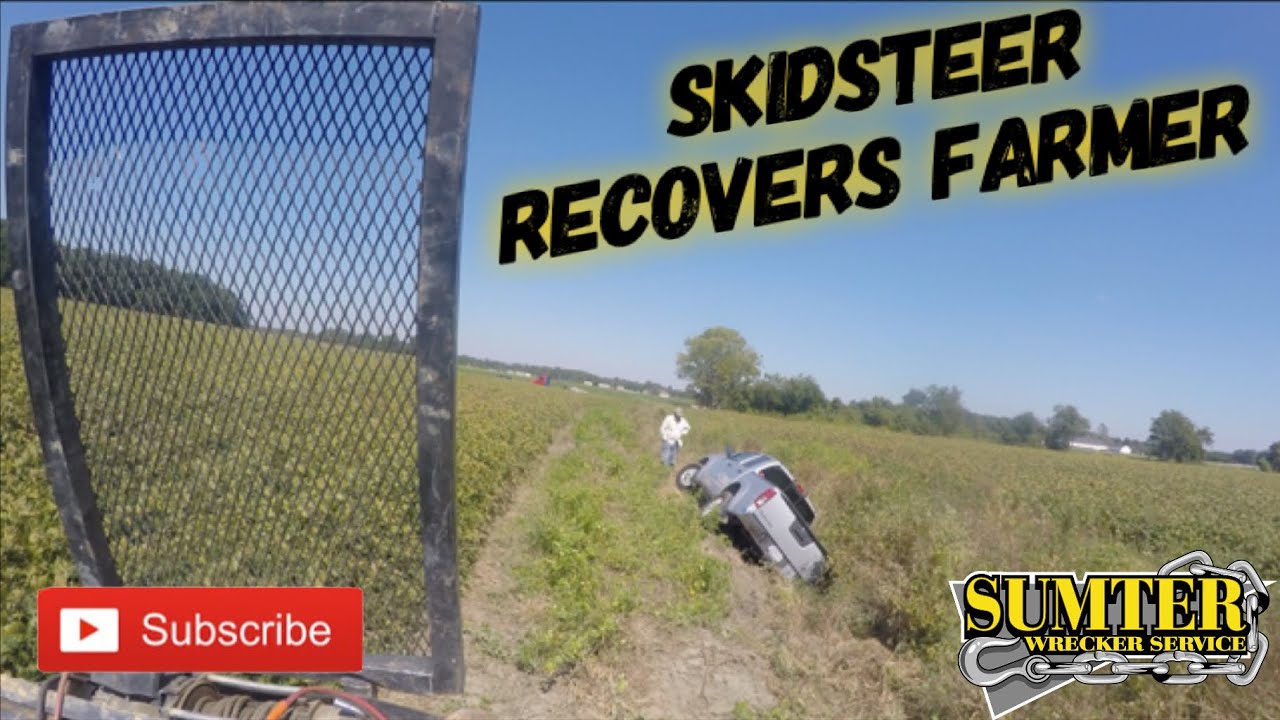 Skidsteer Recovers Farmer