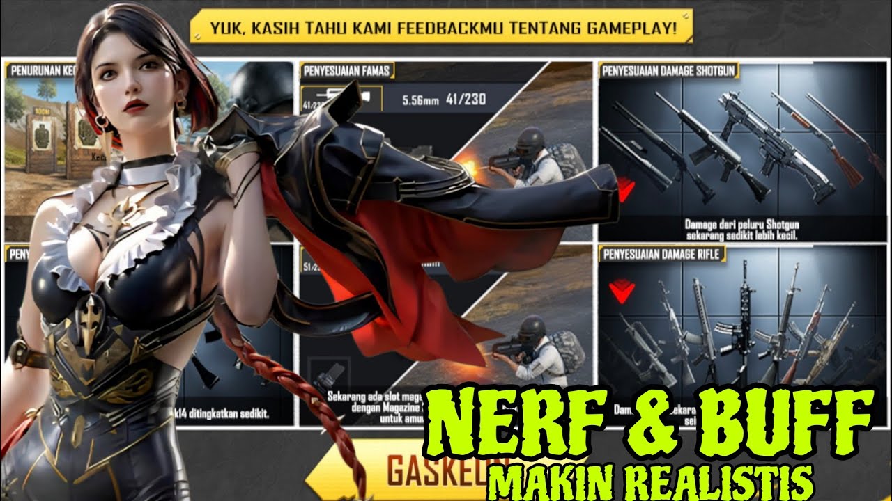 WAJIB TAU‼️🔥 NERF, BUFF & ADJUSMENT WEAPON‼️🔥 M416 & SHOTGUN DI NERF⁉️🙀 PUBG MOBILE INDONESIA