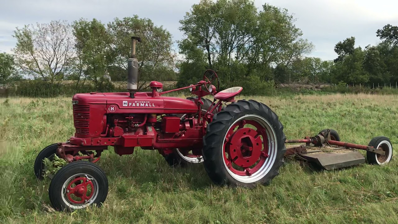 Mowing Overgrown Pastures on a Budget!  1949 Farmall H and New Idea 452 Brush Mower.