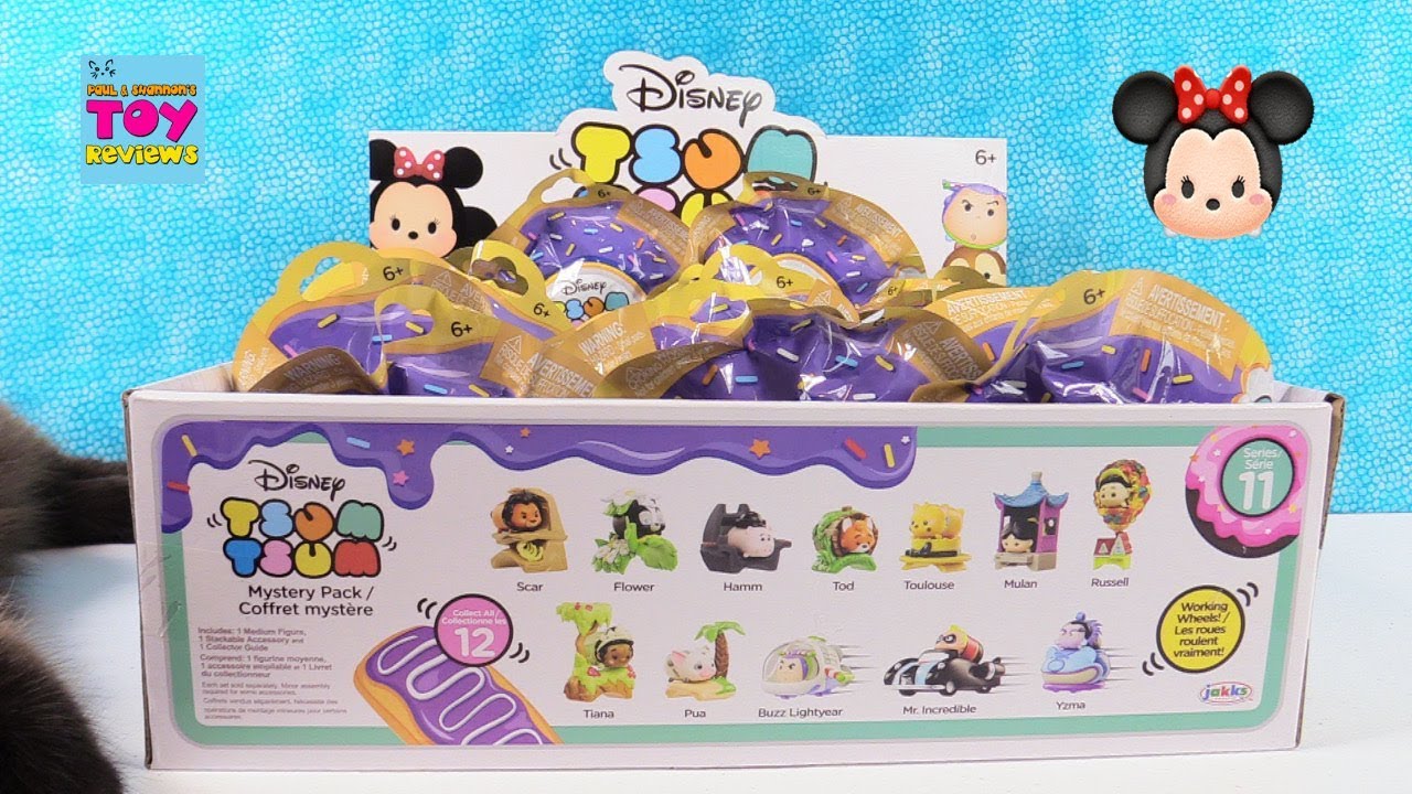 Disney Tsum Tsum Series 11 Mystery Pack Full Set Unboxing | PSToyReviews