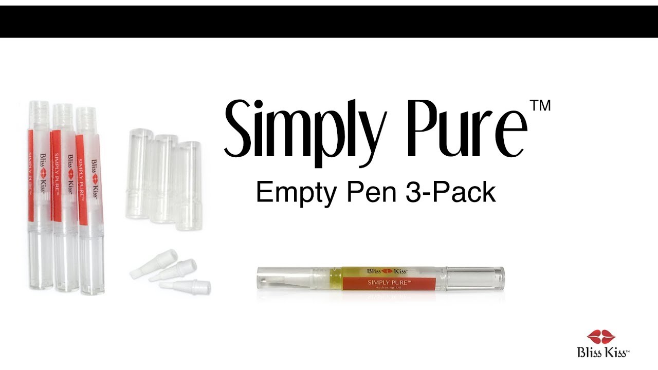 Bliss Kiss&trade; Simply Pure&trade; - Empty Pen 3-Pack