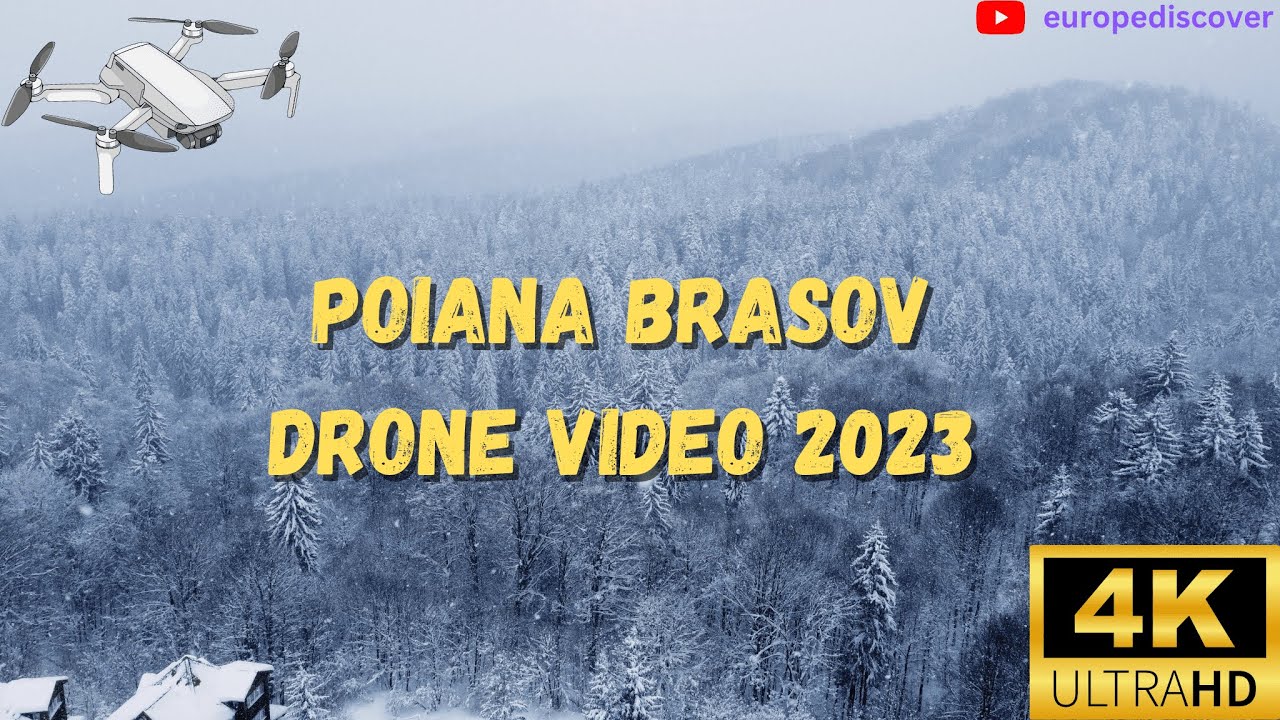 Poiana Brasov Drone Video - Live Ninsoare 2023 4K