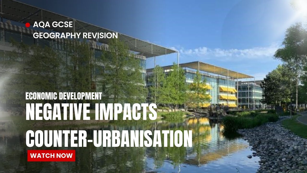 AQA Geography Negatives of Counter-urbanisation. GCSE revision.