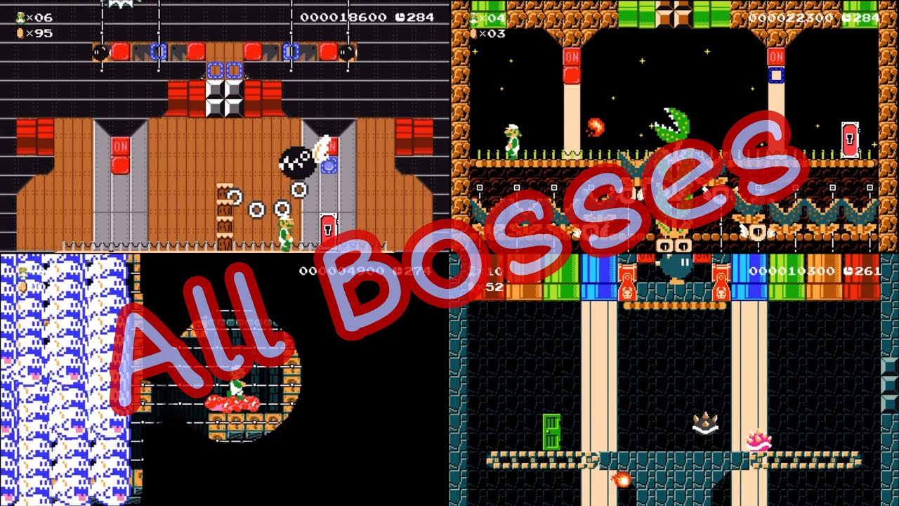 Super Mario Maker 2 World Showcase: Super Mario Country All Bosses (04G-MFS-29G)