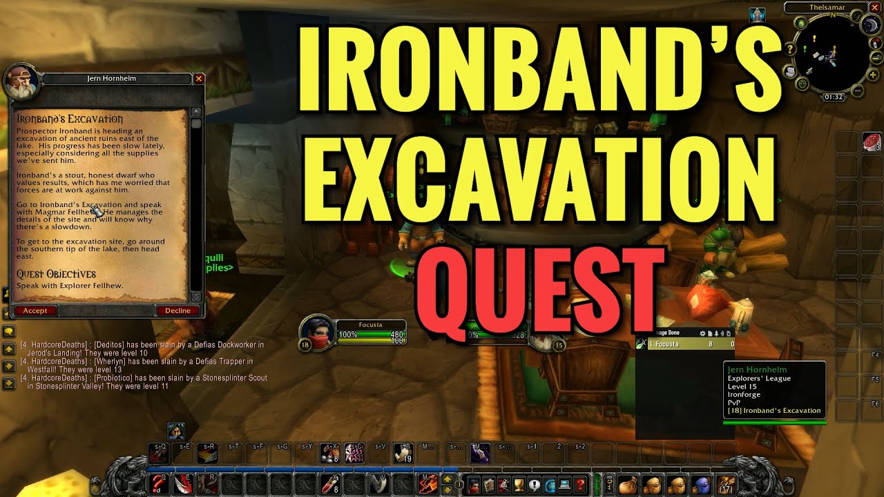 Ironband's Excavation Quest (WoW Classic)