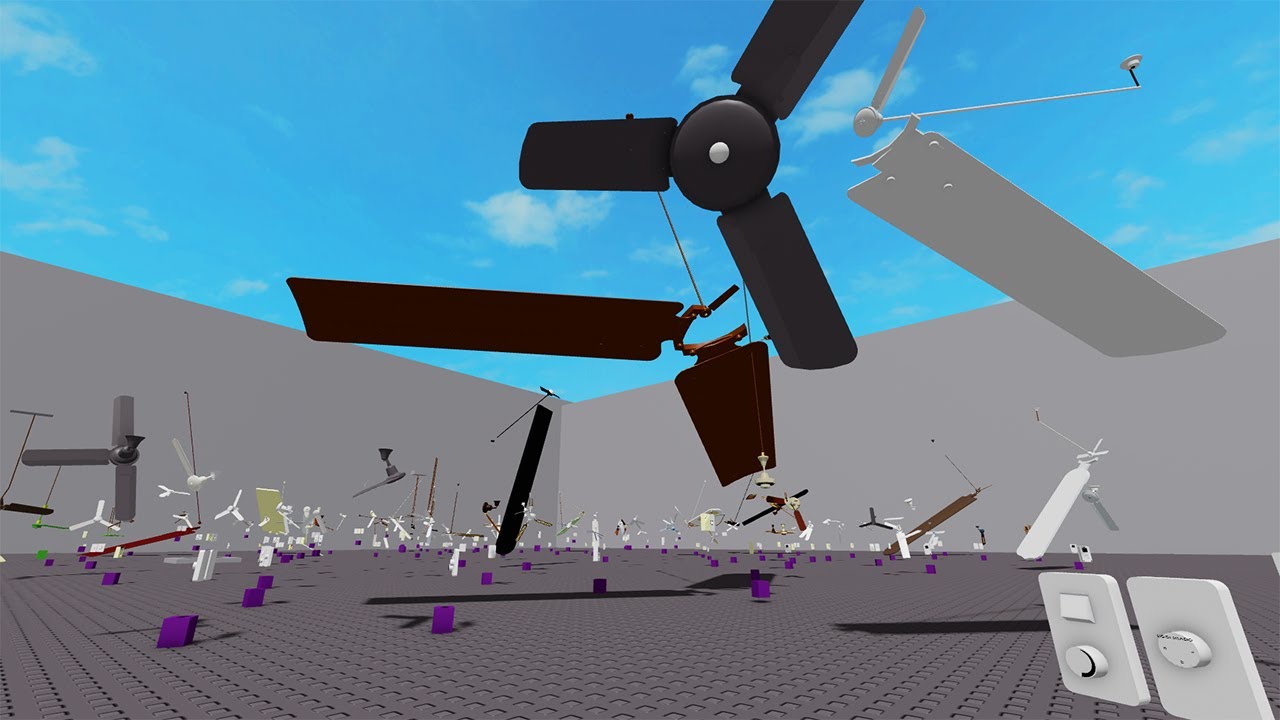VENTILADORES MALUCOS E QUEBRADOS por Todo Lado no Roblox