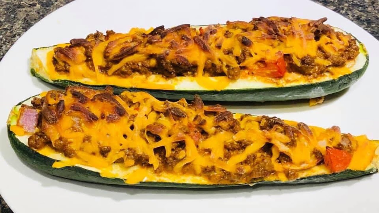 Low Carb: Zucchini Taco Boats recipe