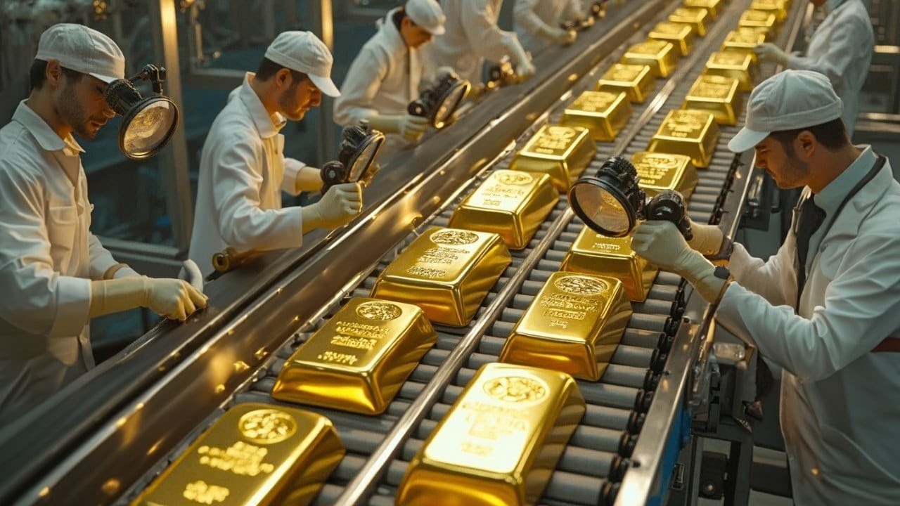 Inside $50M Mercury-Free Gold Mining Plant - How 1 Ton of Rock Become $10,000 Gold Bar Technology