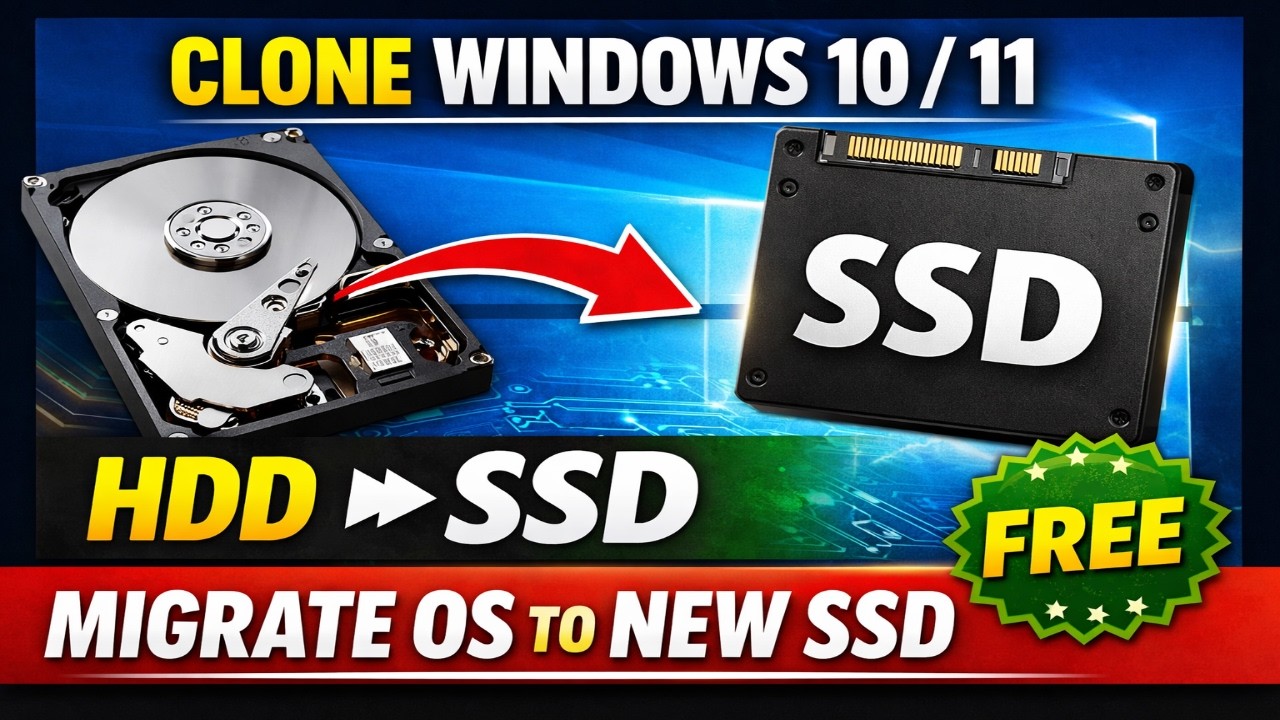 Бесплатное клонирование Windows 10/11 с жесткого диска на SSD | Легкий перенос ОС на новый SSD