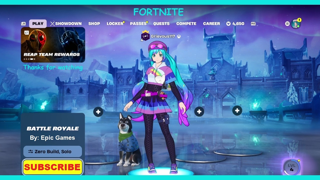 Fortnite: Battle Royale Solo Gameplay | Neko Hatsune Miku
