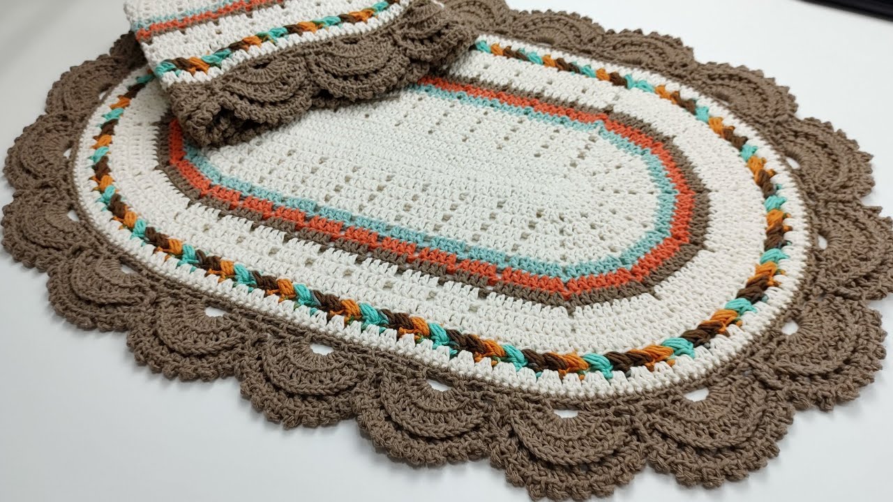 TAPETE OVAL DE CROCHÊ CLASSIC #crochet #passoapasso #crochêfacil