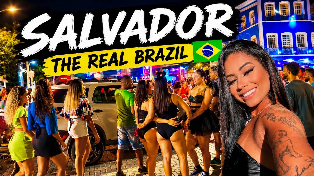 Сальвадор Баия Рио Вермельо Ночная жизнь 🇧🇷 Бразилия никогда не спит!