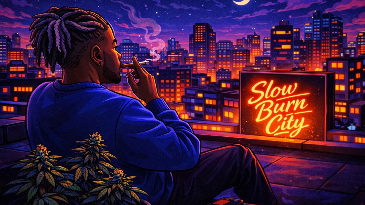Slow Burn City — Rooftop Sessions | Late Night | 420 Smoke Session | Chill Hip Hop • Skyline Vibes